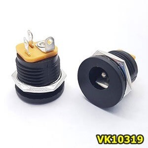 แจ็ค DC ติดแท่นกลม 2.1 mm