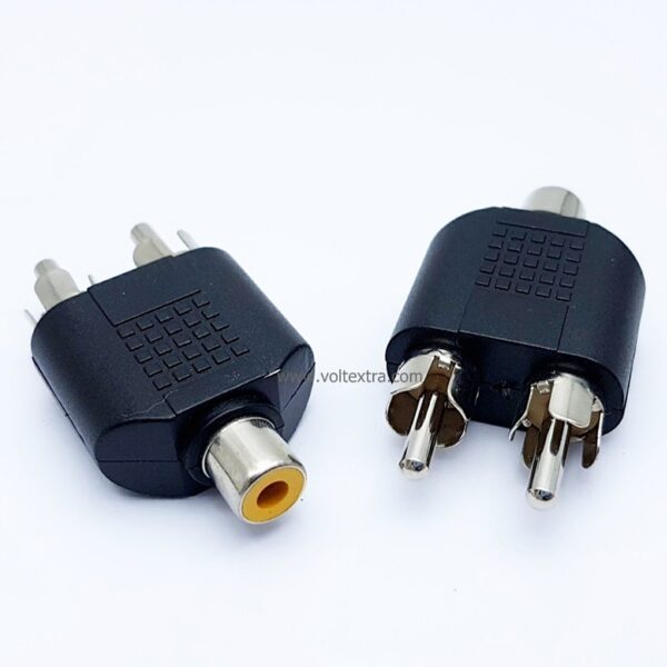 แจ็ค RCA เมีย แปลงเป็น RCA ผู้ x2