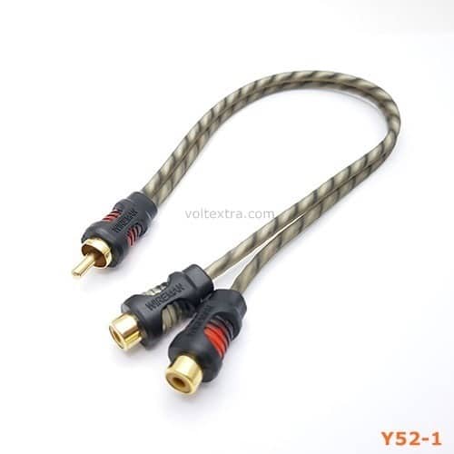 สายY 1 RCA ผู้ - 2 RCA เมีย