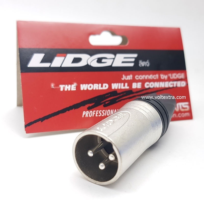 ปลั๊ก XLR ตัวผู้ LIDGE 