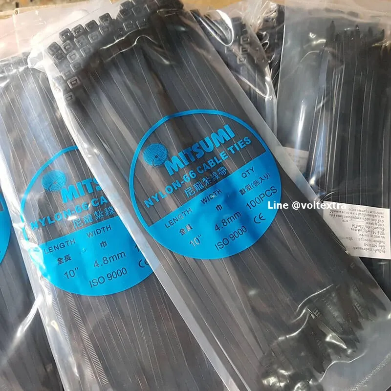 เคเบิ้ลไทร์ 10 นิ้ว สีดำ