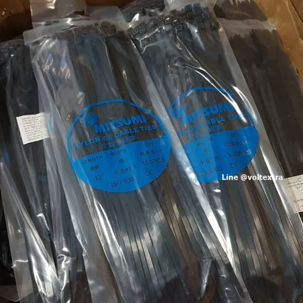 เคเบิ้ลไทร์ 12 นิ้ว สีดำ