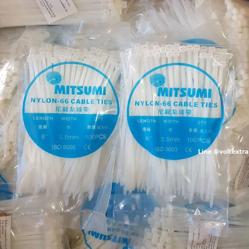 เคเบิ้ลไทร์ 6 นิ้ว สีขาว