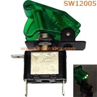 สวิทช์เครื่องบิน สีเขียวใส