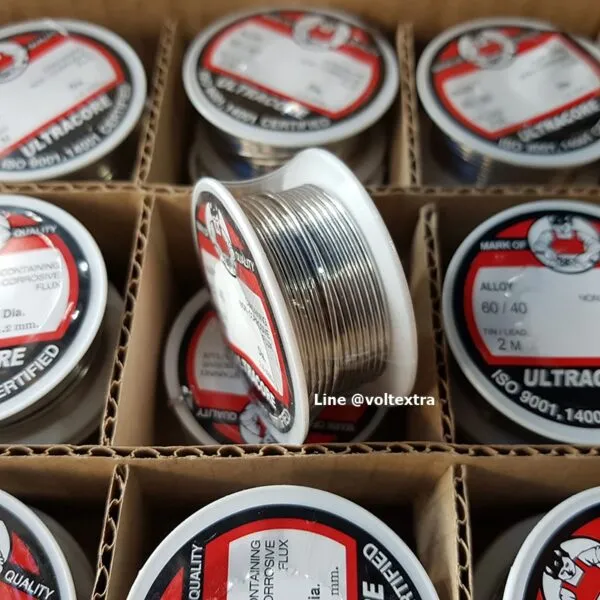 ULTRACORE Solder Wire 60/40 1.2mm สำหรับงานบัดกรีอิเล็กทรอนิกส์